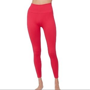 Victorias Secret PINK x Spiritual Gangster Pink Ribbed Leggings high wai…